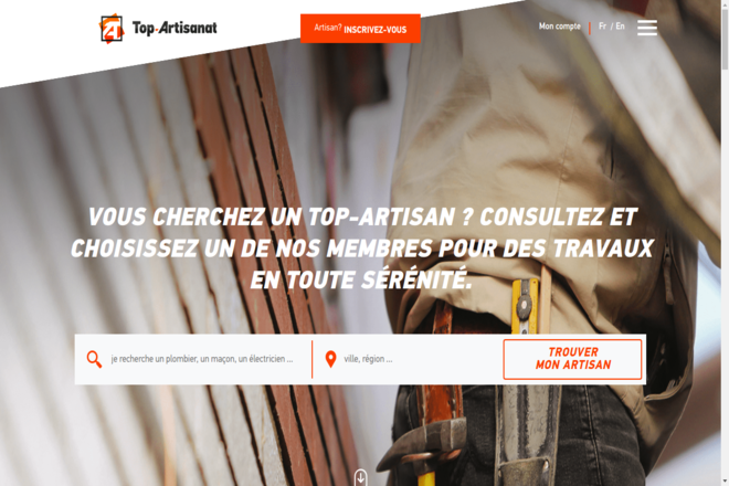 Développement d'une plateforme sur mesure Top Artisanat